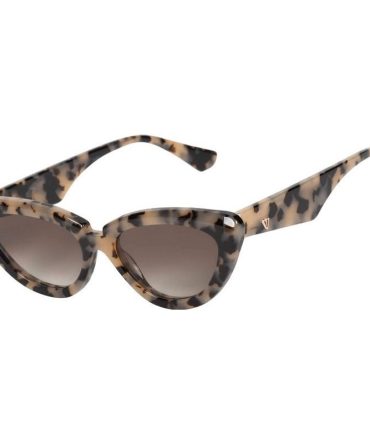 Valley Eyewear Dayze SunglassesBone Tort and Gold/Brown Gradient Lenses