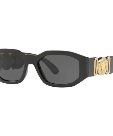 Versace VE4361F SunglassesBlack/Dark Grey Lenses