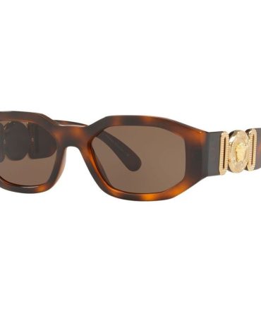 Versace VE4361F SunglassesHavana/Dark Brown Lenses
