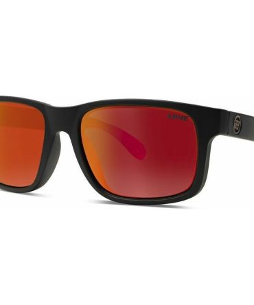 Liive Marlin SunglassesMatte Black Floating /Orange and Red Mirror Polarised Lenses