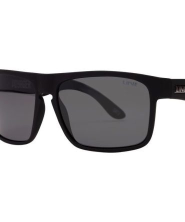 Liive Voyager SunglassesMatte Black Rubber/Grey Polarised Lenses
