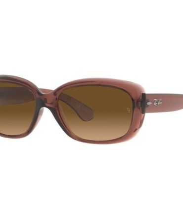 Ray-Ban Jackie Ohh RB4101 SunglassesTransparent Dark Brown/Brown Gradient Polarised Glass Lenses