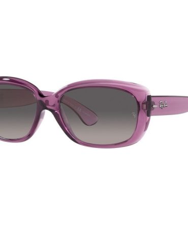 Ray-Ban Jackie Ohh RB4101 SunglassesTransparent Violet/Grey Gradient Polarised Glass Lenses