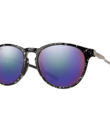 Smith Wander SunglassesBlack Marble/Chromapop Violet Mirror Polarised Lenses