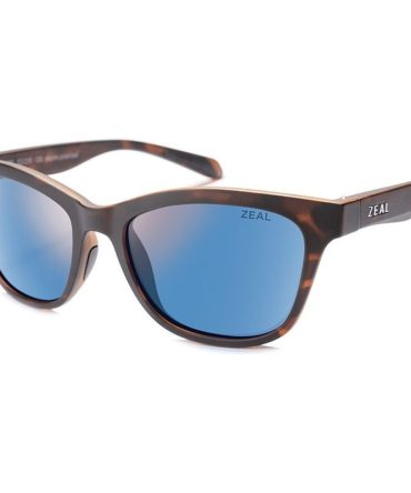 Zeal Optics Duskwing SunglassesMatte Tortoise/Horizon Blue Mirror Polarised Lenses