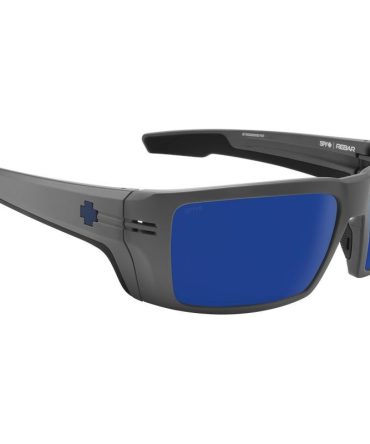 Spy Rebar SunglassesMatte Gunmetal/Happy Grey Green and Dark Blue Spectra Polarised Lenses