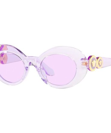 Versace Kids VK4428U SunglassesTransparent Violet/Light Violet Lenses – Kids