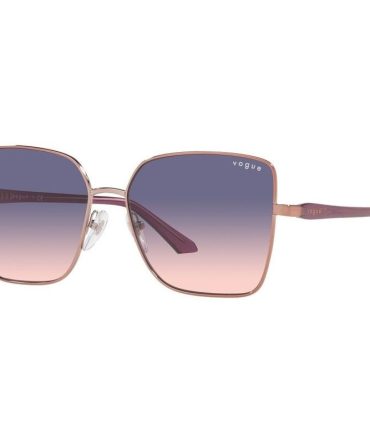 Vogue Eyewear VO4199S SunglassesPink Gold/Pink and Blue Gradient Lenses