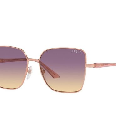 Vogue Eyewear VO4199S SunglassesRose Gold/Yellow Violet Gradient Lenses