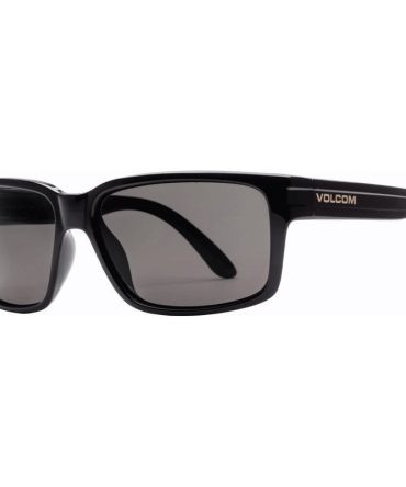 Volcom Stoneage SunglassesGloss Black/Grey Polarised Lenses