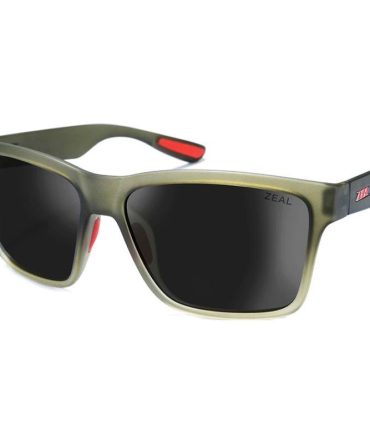 Zeal Optics Mason SunglassesOlive Fade/Dark Grey Polarised Lenses