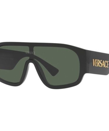 Versace VE4439 SunglassesBlack/Dark Green Lenses