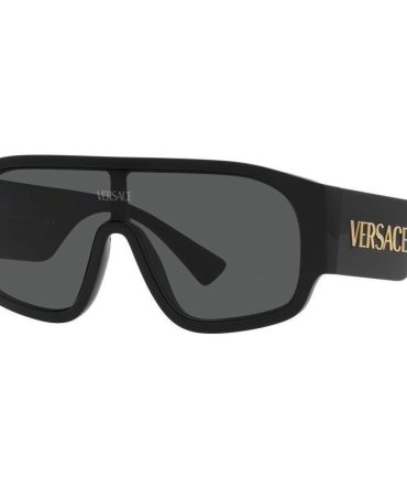 Versace VE4439 SunglassesBlack/Dark Grey Lenses