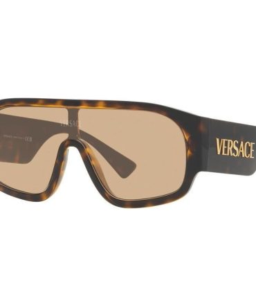 Versace VE4439 SunglassesHavana/Light Brown Lenses