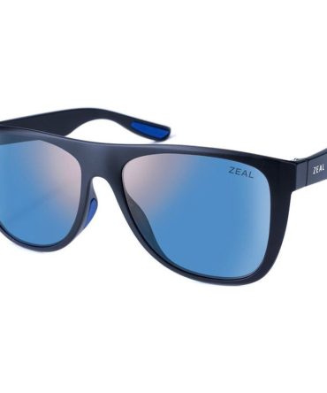 Zeal Optics Minturn SunglassesMatte Black/Horizon Blue Polarised Lenses