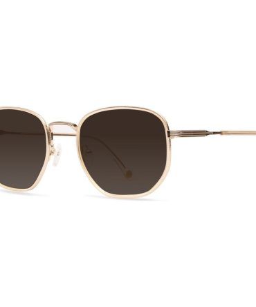 Vieux Cote De Azure SunglassesChampagne/Brown Gradient Lenses