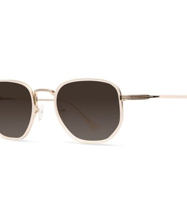 Vieux Cote De Azure SunglassesCotton/Brown and Blue Gradient Lenses