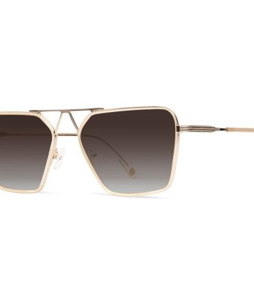 Vieux Louvre SunglassesChampagne/Brown Gradient Lenses