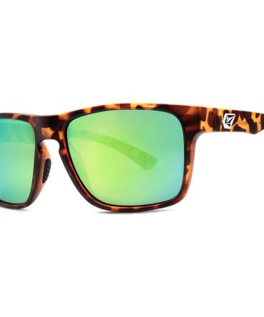Volcom Trick SunglassesMatte Tort/Green Mirror Polarised Lenses