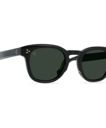 Raen Squire SunglassesRecycled Black/Green Polarised Lenses