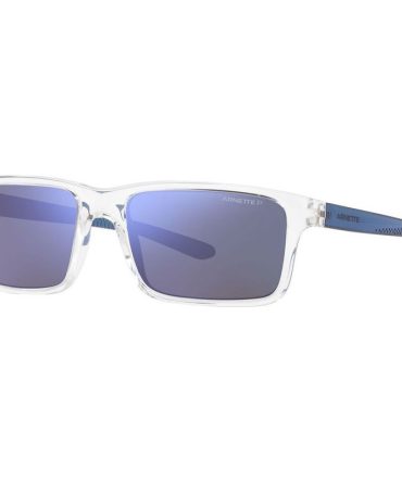 Arnette Mwamba AN4322 SunglassesCrystal/Dark Grey Mirror Water Polarised Lenses