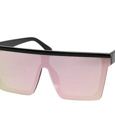JS Eyewear 7665 SunglassesBlack/Pink Mirror Lenses