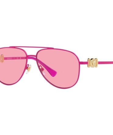 Versace Kids VK2002 SunglassesMatte Fuchsia/Pink Lenses