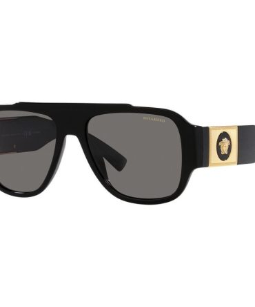 Versace VE4436U SunglassesBlack/Dark Grey Polarised Lenses