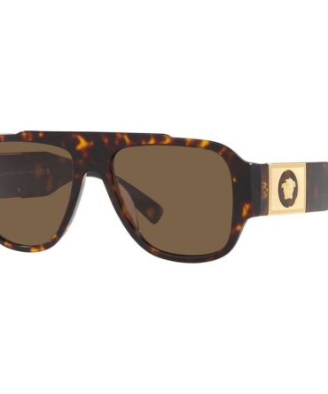 Versace VE4436U SunglassesHavana/Dark Brown Lenses