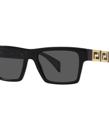 Versace VE4445 SunglassesBlack/Dark Grey Lenses