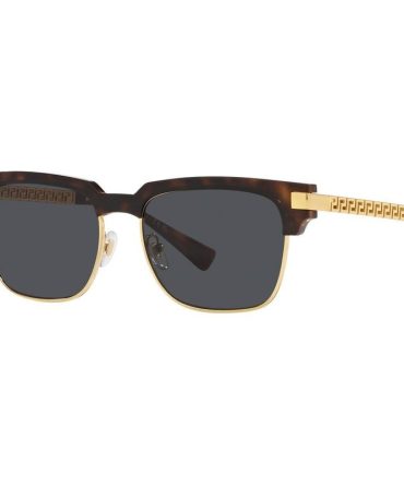 Versace VE4447 SunglassesHavana/Dark Grey Lenses