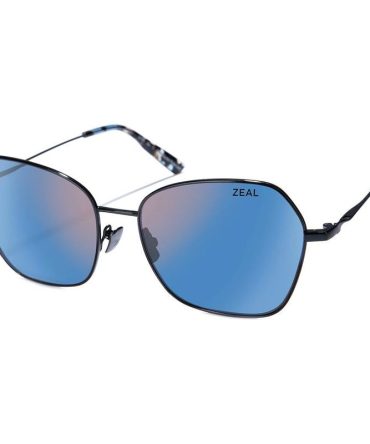 Zeal Optics Fillmore SunglassesGloss Black/Horizon Blue Mirror Polarised Lenses