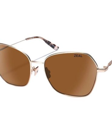 Zeal Optics Fillmore SunglassesRose Gold/Copper Polarised Lenses