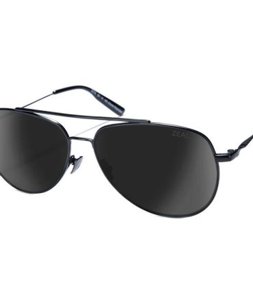 Zeal Optics Hawker SunglassesMatte Black/Dark Grey Polarised Lenses