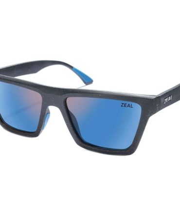 Zeal Optics Hondo SunglassesBlack Grain/Horizon Blue Mirror Polarised Lenses