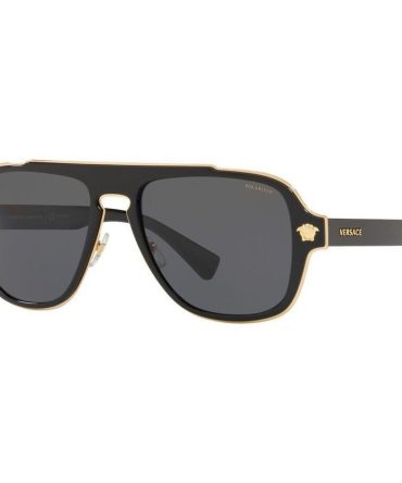 Versace VE2199 SunglassesBlack/Grey Polarised Lenses