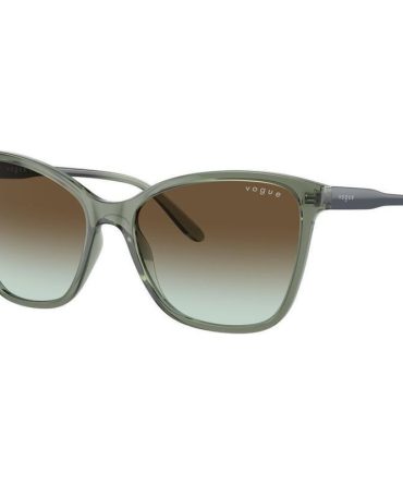 Vogue Eyewear VO5520S SunglassesTransparent Mallard Green/Dark Brown Green Gradient Lenses
