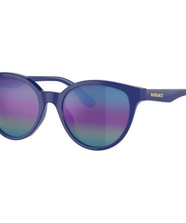 Versace Kids VK4427U SunglassesBlue/Dark Brown Rainbow Mirror Lenses
