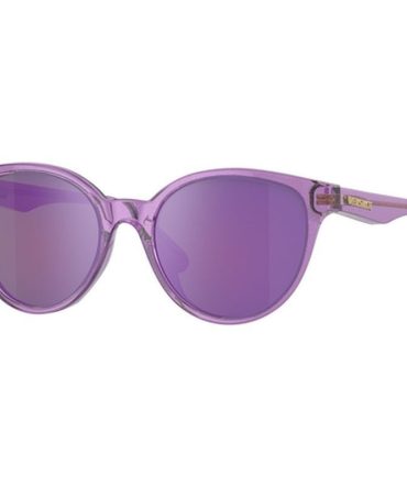Versace Kids VK4427U SunglassesLilac Glitter/Grey Violet Mirror Lenses – Kids