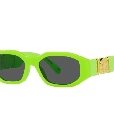 Versace Kids VK4429U SunglassesFluro Green/Dark Grey Lenses – Kids