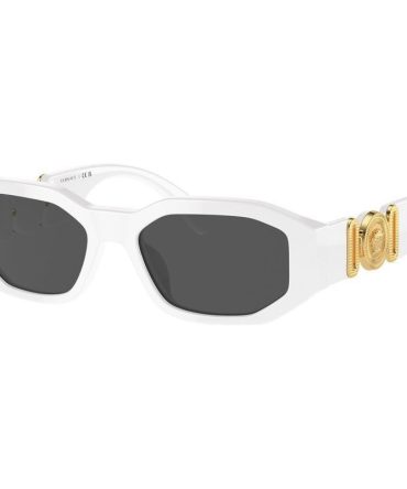 Versace Kids VK4429U SunglassesWhite/Dark Grey Lenses
