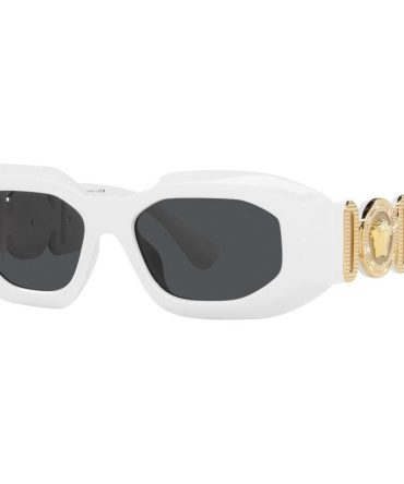 Versace VE4425U SunglassesWhite/Dark Grey Lenses