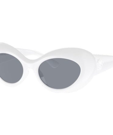 Versace VE4456U SunglassesWhite/Grey Lenses