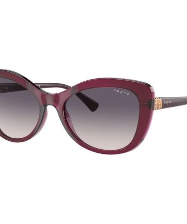 Vogue Eyewear VO5515SB SunglassesTransparent Cherry/Dark Grey Pink Gradient Lenses