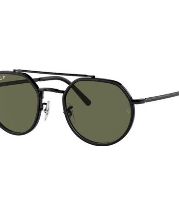 Ray-Ban RB3765 SunglassesBlack/Green Polarised Glass Lenses