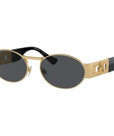 Versace VE2264 SunglassesMatte Gold/Dark Grey Lenses