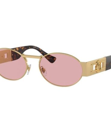 Versace VE2264 SunglassesMatte Gold/Light Violet Lenses