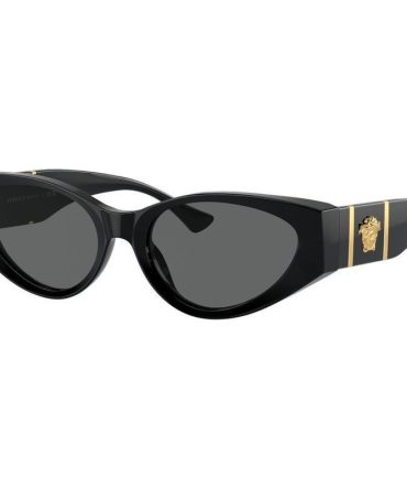 Versace VE4454 SunglassesBlack/Dark Grey Lenses