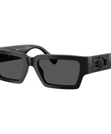 Versace VE4459 SunglassesBlack/Dark Grey Lenses