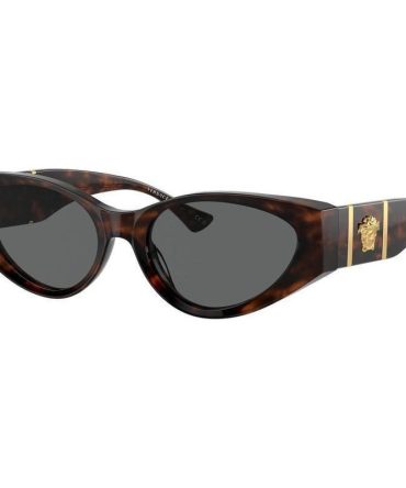 Versace VE4454 SunglassesHavana/Dark Grey Lenses